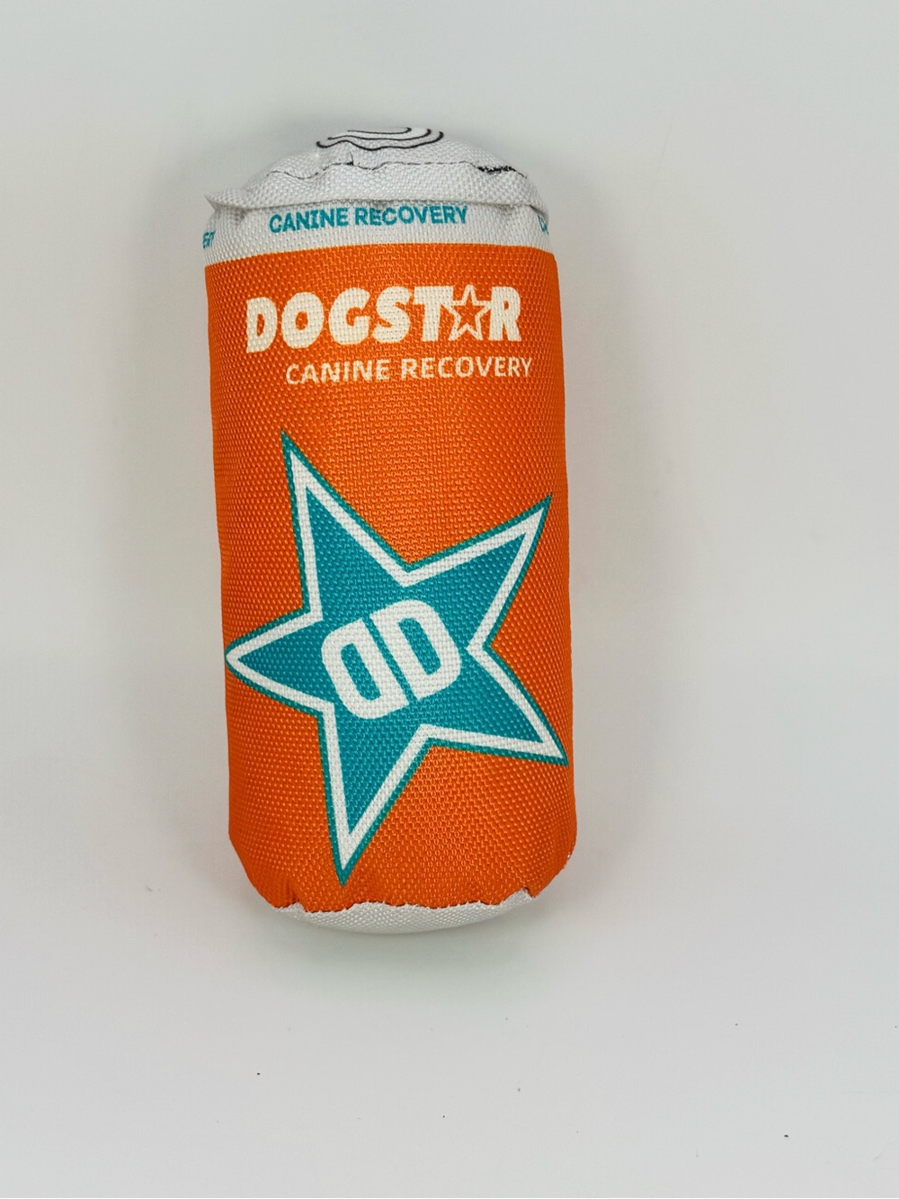 Dog Star Energy Drink Can Plush Dog Toy Squeaky M/L